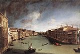 Grand Canal, Looking Northeast from Palazo Balbi toward the Rialto Bridge by Canaletto